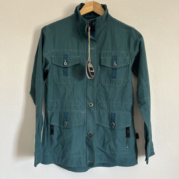 STS RANCHWEAR Keyla Jacket NWT Teal Lightweight Shell Full Zip Coat  Sz XS - Picture 1 of 15